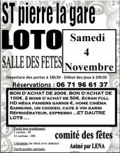 Affiche LOTO Saint Pierre la Garenne du 04 novembre 2017