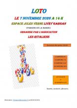 LOTO du 7 novembre organisé par LES RITALIENS