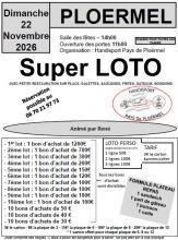SUPER LOTO DE PLOERMEL du 22-11-2026 SUPER LOTO DE PLOERMEL du 22-11-2026